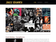 Tablet Screenshot of jazzgiants.net